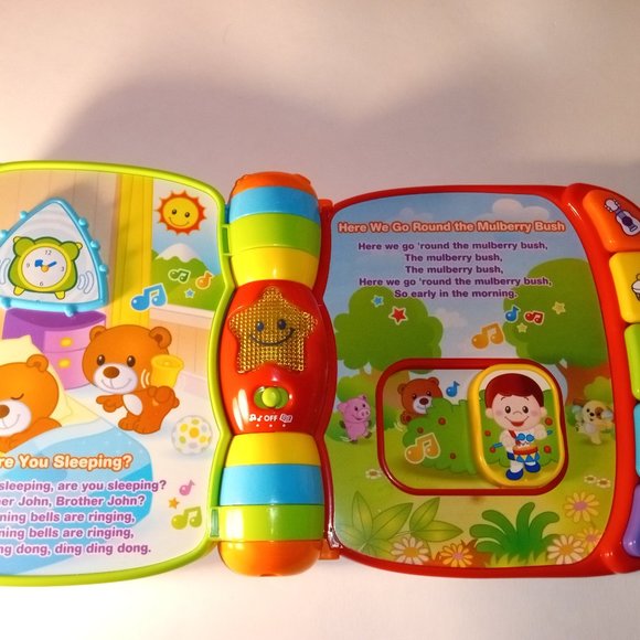 VTech Musical Rhymes Books Baby &Toddler Toy Educational Learn LOT OF 2 - Picture 6 of 14